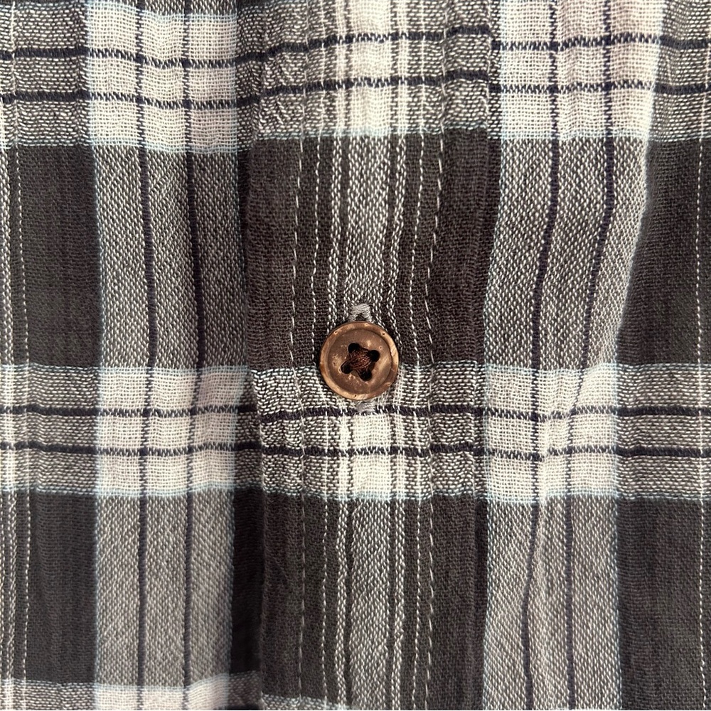 Patagonia Men's Long-Sleeved Steersman Boondocks Ink Black Plaid Shirt - Picture 4 of 7